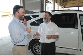 Visit to the Slager Logistic Center with David Slager, Beer Tuvia